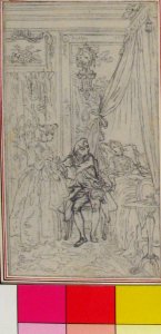 Study for a frontispiece for "Histoire de Miss Jenny" MET 44.54.32