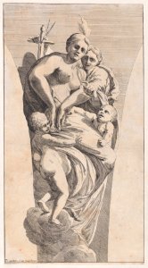 Study for a pendentive depicting Justice and Charity Met DP888796