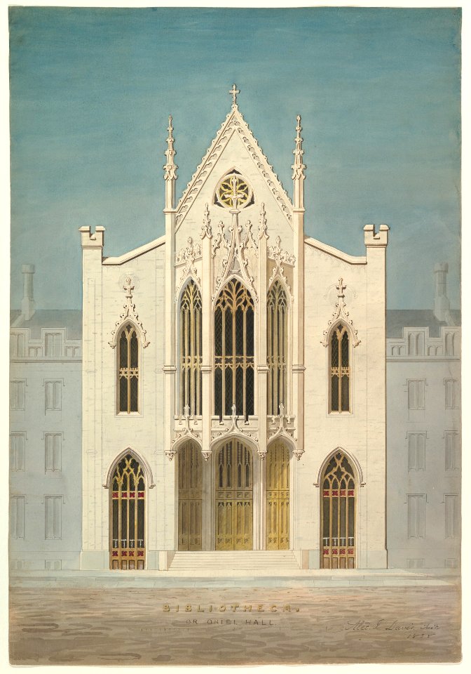 Study for a Library (front elevation) MET DP819808