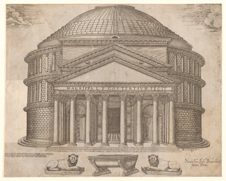 Speculum Romanae Magnificentiae- The Pantheon MET DP870370