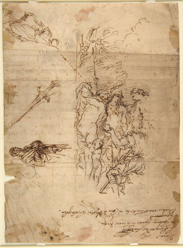 Study for a Judgment of Paris and Other Figure Studies MET DP811521
