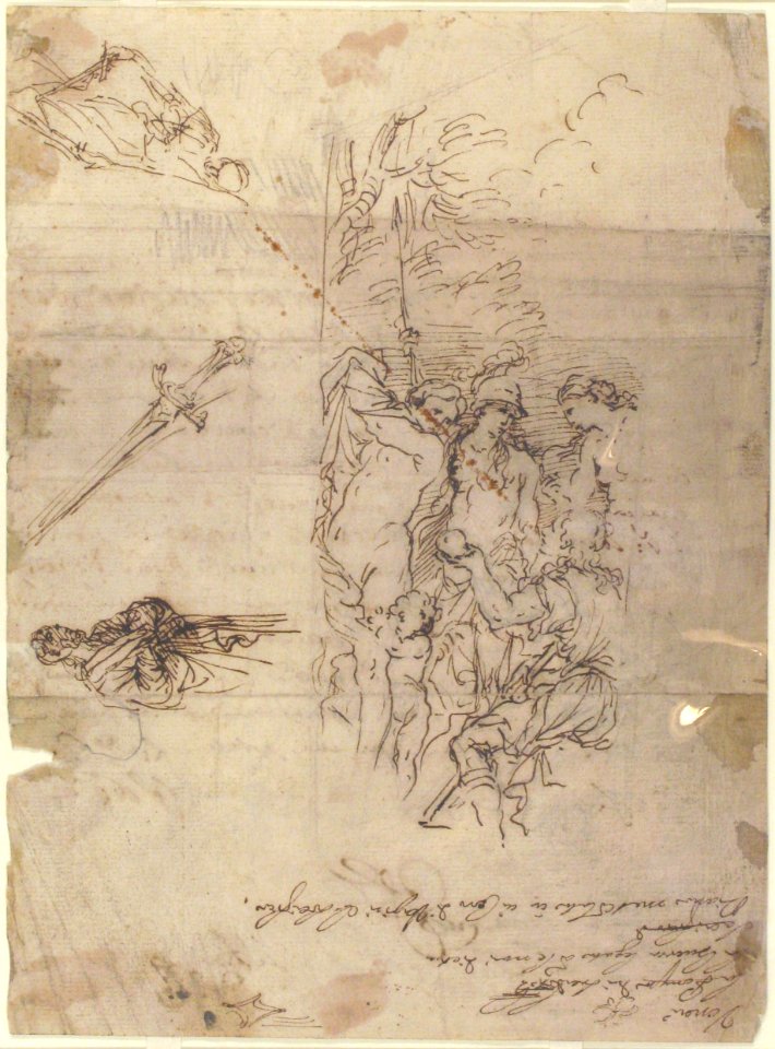 Study for a Judgment of Paris and Other Figure Studies MET 1983.430 RECTO