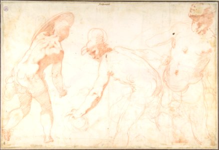 Standing Nude Man (recto); Three Studies of Soldiers (verso) MET DP801720