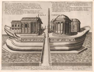 Speculum Romanae Magnificentiae- Temples on the Isle of Tiber MET DP870382