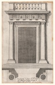 Speculum Romanae Magnificentiae- The Main Doorway of the Palazzo della Cancellaria MET DP870085