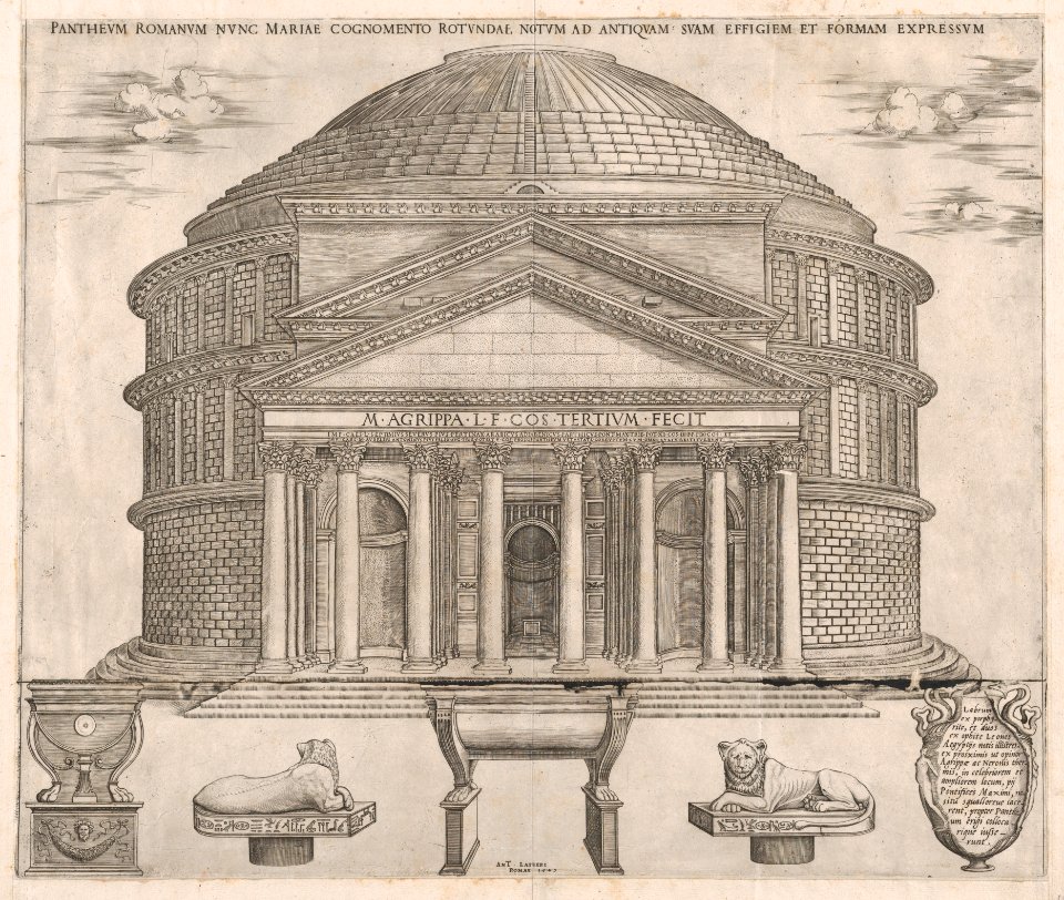 Speculum Romanae Magnificentiae- The Pantheon MET DP870376