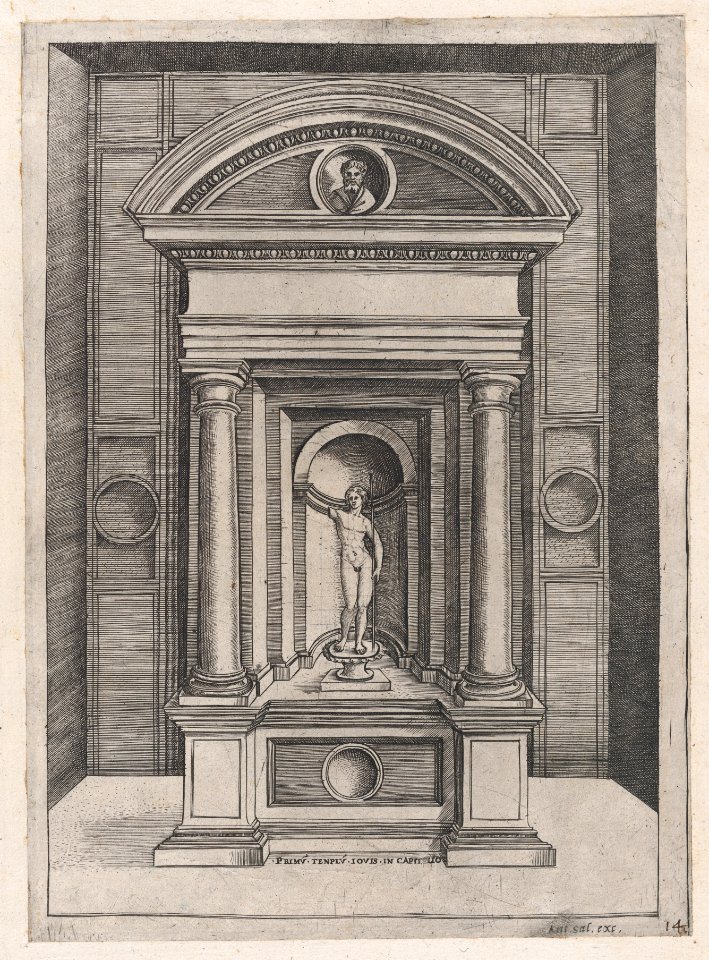 Speculum Romanae Magnificentiae- The Altar of Jupiter in the Oldest Temple on the Capitol MET DP870076