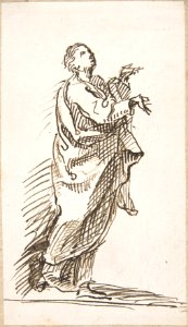Standing Male Figure with Hands Raised MET DP800398