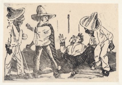 Street fight between four men MET DP869352