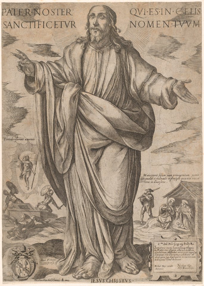 Standing Christ, Blessing from 'Christ, Mary, and the Apostles' MET DP857460