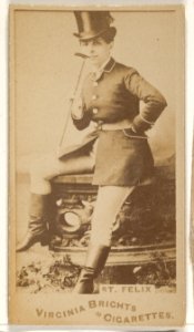 St. Felix, from the Actors and Actresses series (N45, Type 1) for Virginia Brights Cigarettes MET DP830521