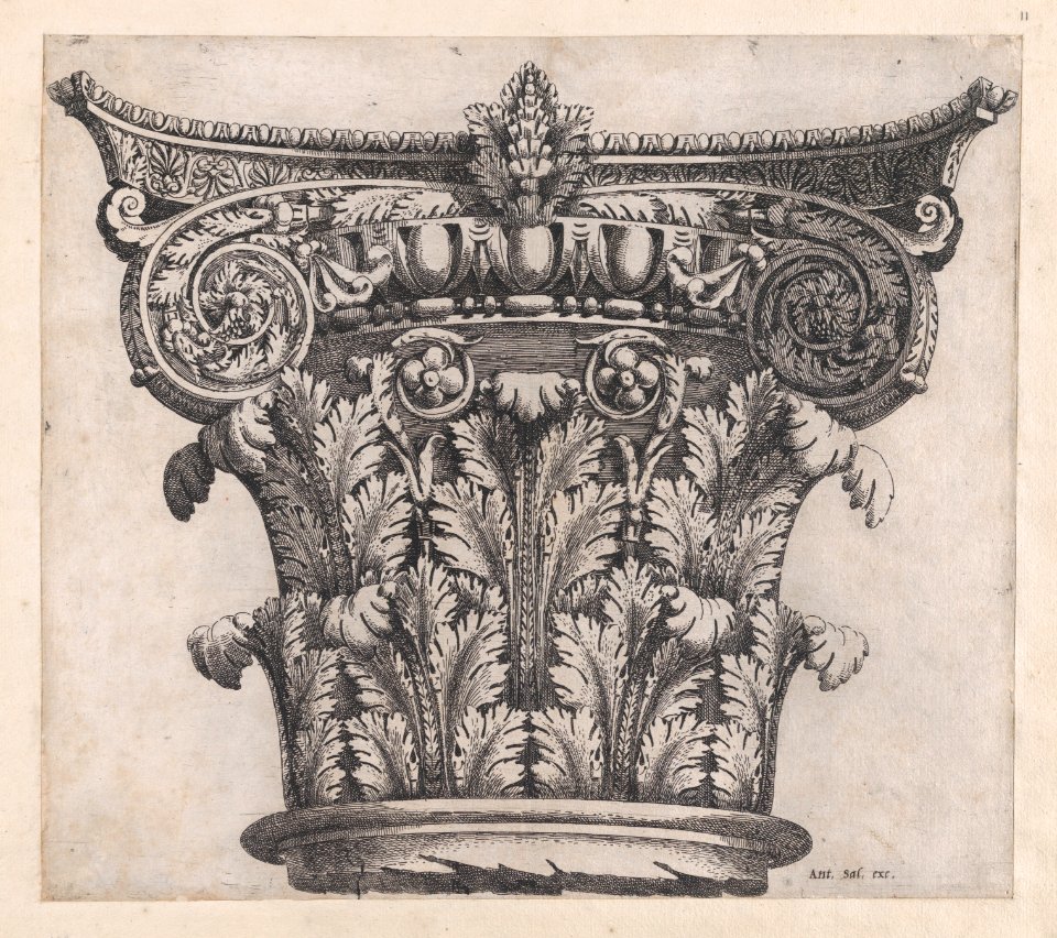 Speculum Romanae Magnificentiae- Capital of Composite Order MET DP870284