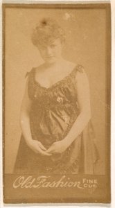 Standing actress, from the Actresses series (N664) promoting Old Fashion Fine Cut Tobacco MET DPB869565