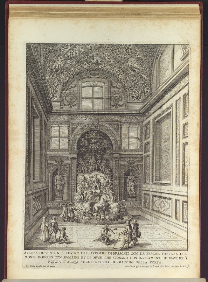Stanza de Venti nel Teatro di Belvedere di Frascati (...), from 'La Fontane di Roma nelle Piazze e Luoghi Publici (...)', part 2, 'Le fontane delle ville di Frascati' (plate 7) MET DP109524