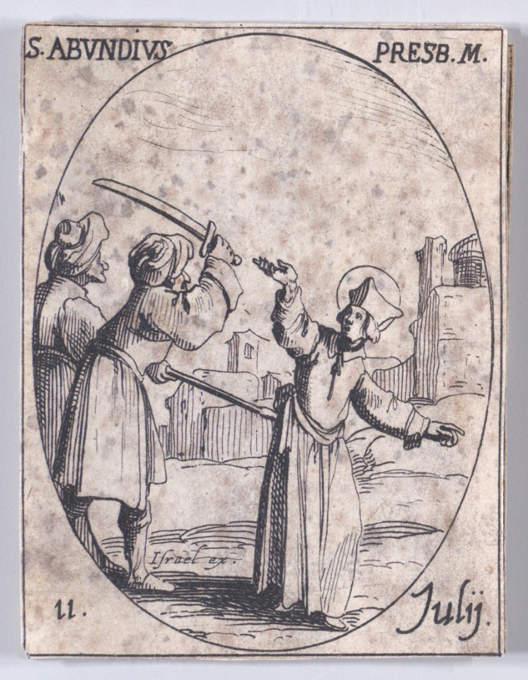 St. Abundius, Priest and Martyr Met DP891025