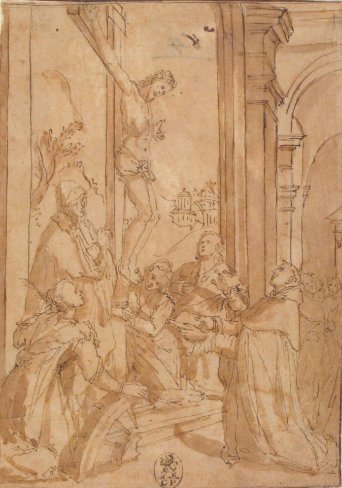 St. Thomas Aquinas Presenting His Work to the Crucified Christ MET 1984.237