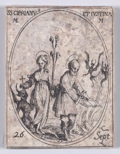 St. Cyprian and St. Justina, Martyrs Met DP891134