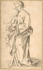 St. Barbara with a Chalice and Host MET DP802886