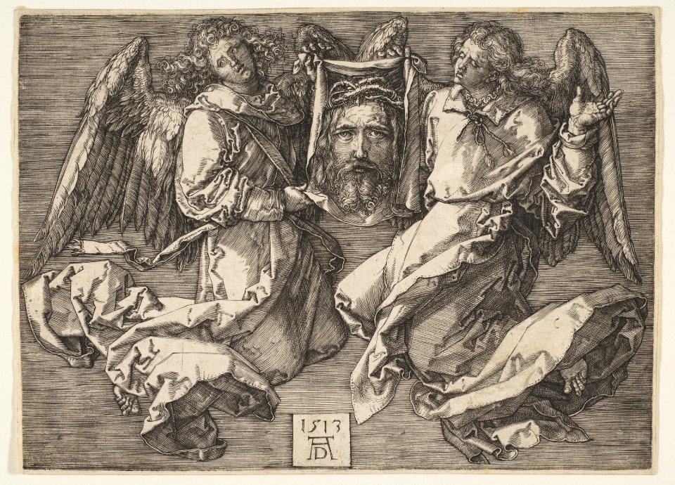 Sudarium Held by Two Angels MET DP815724