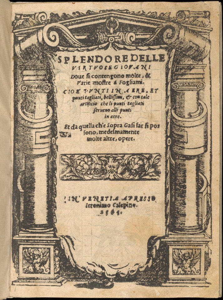 Splendore delle virtuose giovani, title page (recto) MET DP358229