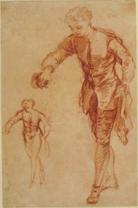 Study of a Valet Pouring Wine MET 43.163.22