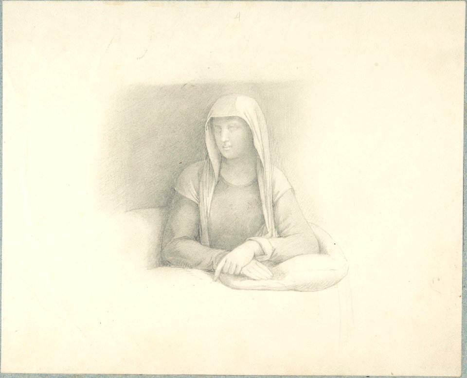 Study of a Woman Leaning on a Cushion MET DP804119