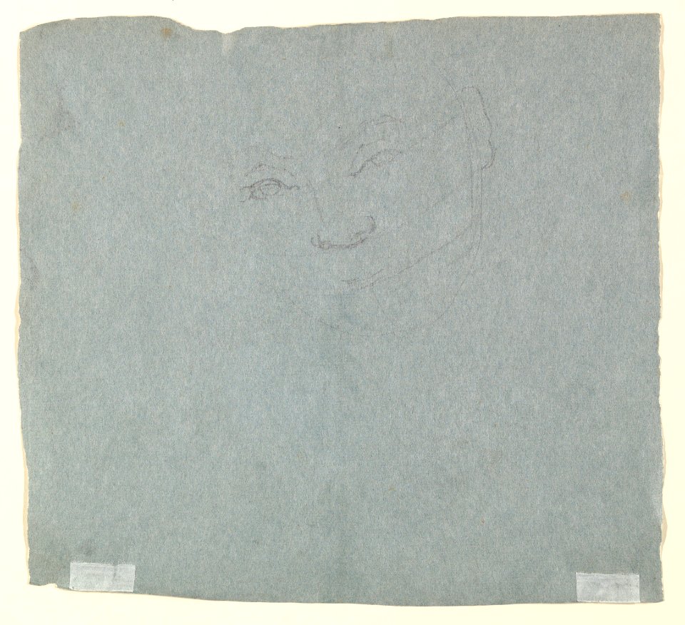 Study of a Woman in Bust-Length Three-Quarter View (recto); Summary Sketch of the Same (verso). MET DP820610