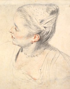 Study of a Woman’s Head and Hands MET DP827485