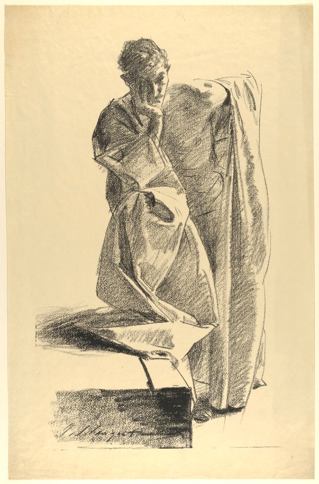 Study of Young Man in a Robe, Standing MET DP852684