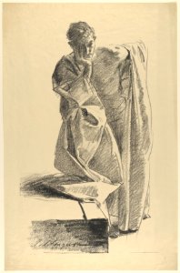 Study of Young Man in a Robe, Standing MET DP852684