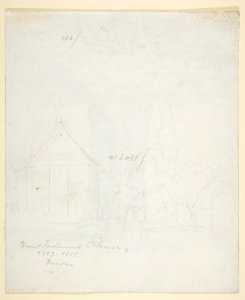 Study of a Tree; verso- Study of Houses MET DP815491