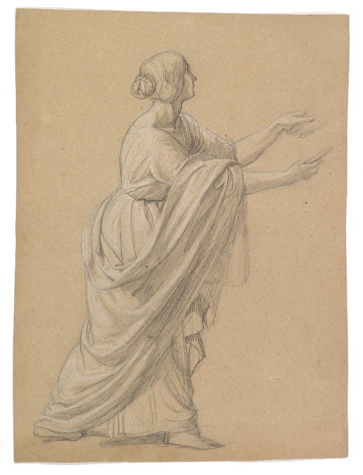 Study of a Woman Walking to the Right MET DP824680