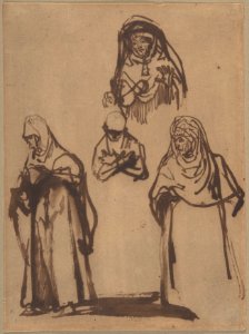 Study Sheet with Three Women and a Boy MET DP800591