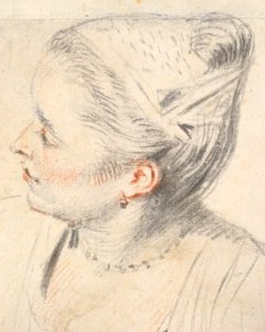 Study of a Woman’s Head and Hands MET DP827465