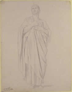 Study of an Apostle, for the painting of the Ascension in Saint-Germain-des-Pres, Paris (1839-1863) MET 1993.38
