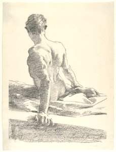 Study of a Young Man, Seen from the Back MET DP852681