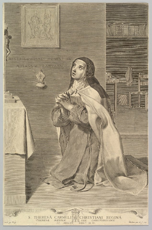 St. Theresa Kneeling in Prayer MET DP822286