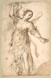 Standing Angel Brandishing a Sword. MET DP809464