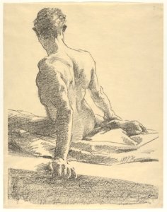 Study of a Young Man, Seen from the Back MET DP852682