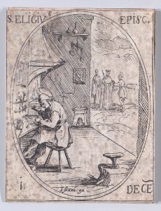 St. Eligius, also known as St. Eloi, Bishop Met DP891236