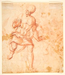 Study of St. John (recto); Study of a Warrior (verso) MET DP812294