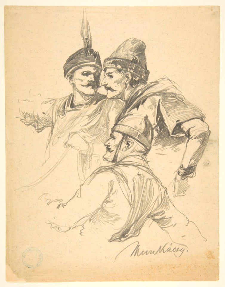Study of Three Men, Bust Length MET DP815488