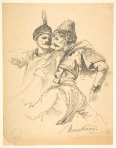 Study of Three Men, Bust Length MET DP815488