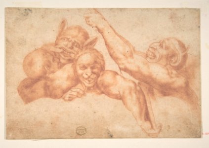 Study of Figures from Michelangelo's Last Judgment, Sistine Chapel MET DP810669