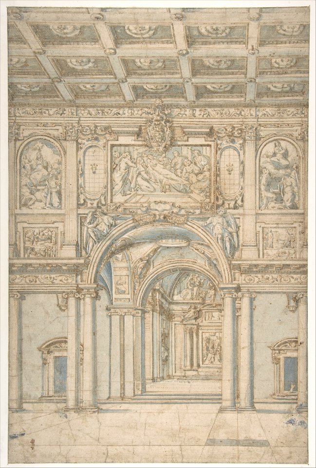 Study of the Interior of Santa Maria Maggiore in Rome. MET DP807545