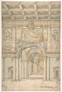 Study of the Interior of Santa Maria Maggiore in Rome. MET DP807545