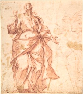 Study of St. John (recto); Study of a Warrior (verso) MET DP800066