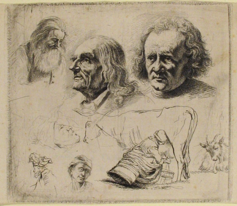 Study of Six Heads and a Milkmaid MET 60.622.88