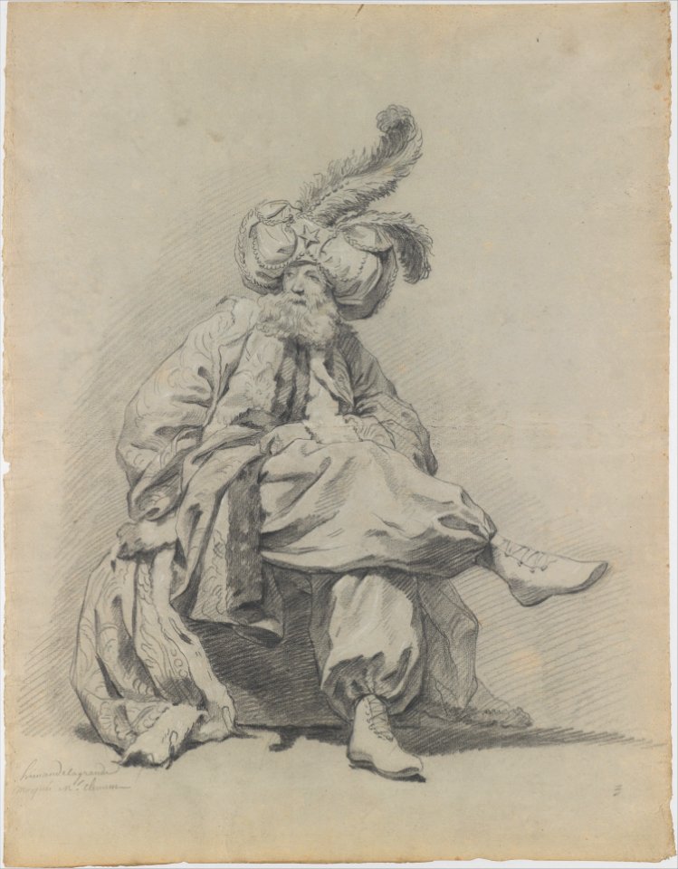 Study of the Costume of Monsieur Clément MET DP228701