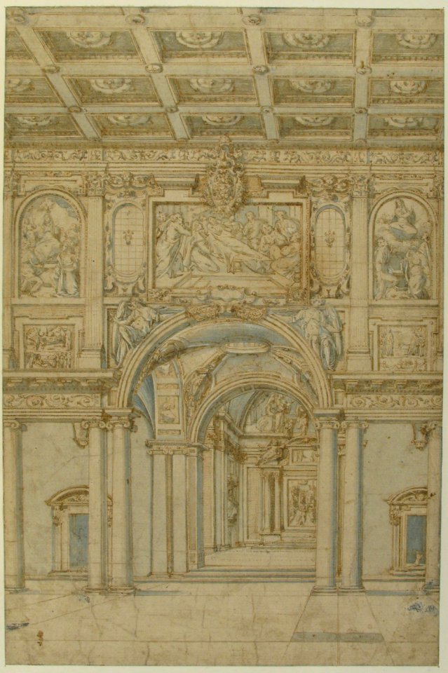 Study of the Interior of Santa Maria Maggiore in Rome. MET 1971.513.78